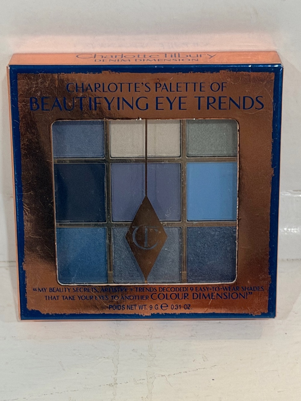 CHARLOTTE TILBURY Denim Blues Charlottes Palette LIMITED EDT Eye Trends NIB